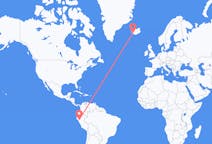 Loty z Cajamarca, Peru do Reykjaviku, Islandia
