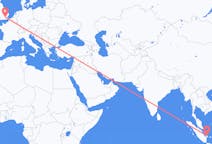 Flights from from Pangkal Pinang to London