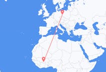 Flights from Bobo-Dioulasso, Burkina Faso to Zielona Góra, Poland