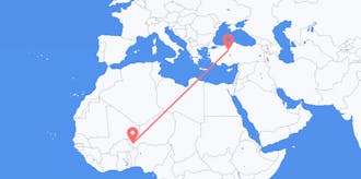 Flyrejser fra Niger til Tyrkiet