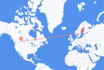 Flyreiser fra Medisinhatt, Canada til Åbo, Finland