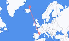 Flyrejser fra Thorshofn, Island til Reus, Spanien