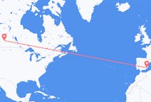 Flights from Saskatoon to Murcia