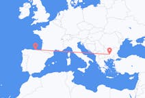 Loty z Płowdiw, Bułgaria z Santander, Hiszpania