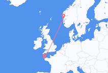 Flights from Bergen to Brest