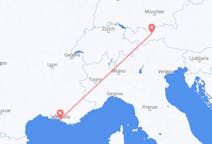 Flyreiser fra Innsbruck, Østerrike til Marseille, Frankrike