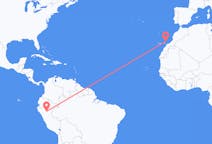 Flyg från Tarapoto, Peru till Lanzarote, Spanien