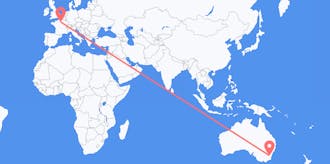 Flights from Australia to France