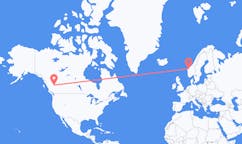 出发地 加拿大乔治王子城目的地 挪威沃尔达的航班