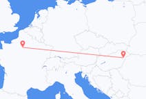 Flyg från Debrecen, Ungern till Paris, Frankrike
