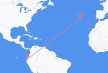 Flyrejser fra Guayaquil, Ecuador til Santa Maria øen, Portugal