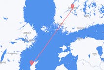 Vols de Visby, Suède pour Tampere, Finlande