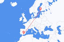 Vluchten van Granada naar Turku
