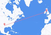 Vluchten van Dallas, Verenigde Staten naar Douglas, Alaska, het eiland Man