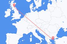 Flights from Lemnos to Edinburgh