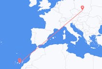 Flyreiser fra Katowice, Polen til Las Palmas de Gran Canaria, Spania