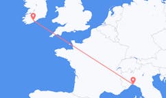 Flyg från Cork, Irland till Genua, Italien