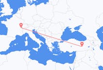 Vluchten van Genève, Zwitserland naar Elazig, Turkije