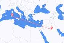 Flights from Rafha, Saudi Arabia to Cagliari, Italy