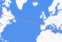 Flyreiser fra Kuujjuarapik, Canada til Santorini, Hellas
