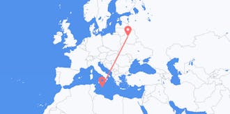 Flights from Malta to Belarus