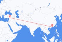 Flyg från Shenzhen, Kina till Gaziantep, Turkiet