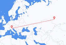 Vols de Novossibirsk, Russie pour Vérone, Italie