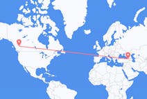 Flyreiser fra Prince George, Canada, til Kars, Canada