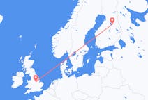 Fly fra Kajaani til Nottingham