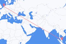 Flyreiser fra Kuantan, Malaysia til Amsterdam, Nederland