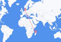 Flyrejser fra Antananarivo, Madagaskar til Paderborn, Tyskland