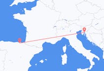 Flyg från Rijeka, Kroatien till Bilbao, Spanien