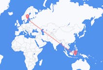 出发地 印度尼西亚出发地 肯達里目的地 瑞典斯德哥尔摩的航班