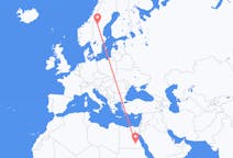 Flights from Aswan, Egypt to Östersund, Sweden
