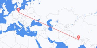 Flyrejser fra Nepal til Tyskland