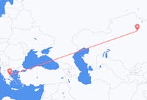 Flyreiser fra Nur-Sultan, Kasakhstan til Volos, Hellas