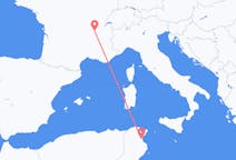 Flyg från Enfidha, Tunisien till Lyon, Frankrike