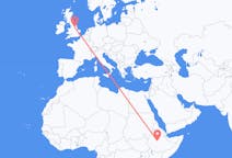 Flights from Addis Ababa, Ethiopia to Doncaster, the United Kingdom