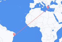 Flyreiser fra Aracaju, Brasil til Khania, Hellas