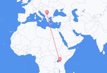 Flyreiser fra Seronera, Tanzania til Skopje, Nord-Makedonia