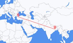 Flights from Durgapur, India to Bursa, Turkey