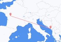 Flüge aus Tivat, Montenegro nach Poitiers, Frankreich