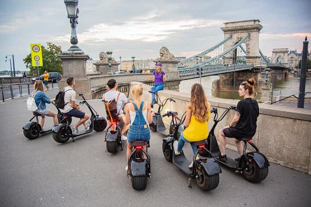 All major sights of Buda Castle on e-scooters including Fisherman's Bastion