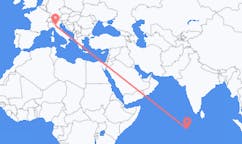 Flyrejser fra Kooddoo, Maldiverne til Reggio Emilia, Italien