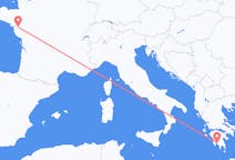 出发地 希腊出发地 卡拉马塔目的地 法国南特的航班