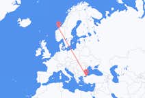 Flights from Kristiansund to Istanbul