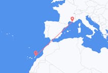 出发地 法国出发地 马赛目的地 西班牙兰萨罗特岛的航班