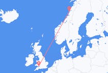 出发地 挪威出发地 桑內舍恩前往威尔士的加迪夫的航班