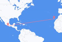 Flyreiser fra Acapulco, Mexico til Santa Cruz de Tenerife, Spania