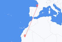 Flyreiser fra Atar, Mauritania til San Sebastian, Spania